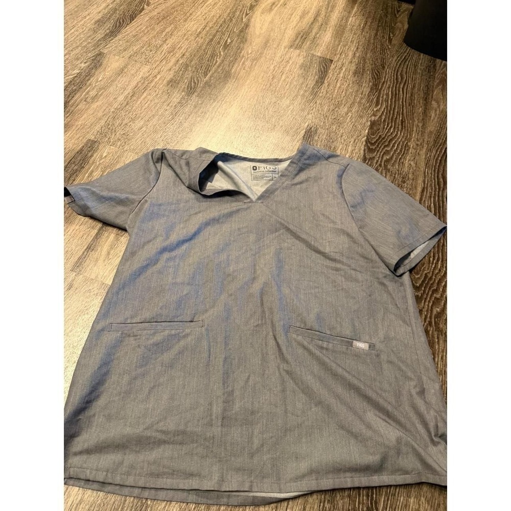 FIGS Technical Collection V-Neck Scrub Top Heather Gray XXL